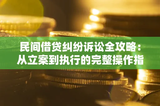 北京民间借贷纠纷诉讼全攻略：从立案到执行的完整操作指南