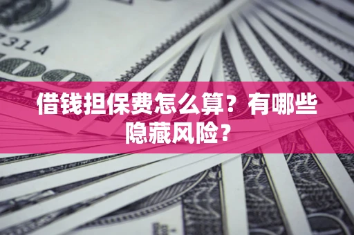 北京借钱担保费怎么算？有哪些隐藏风险？