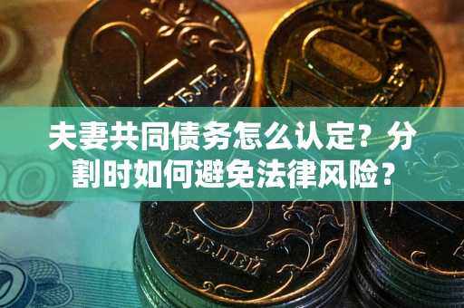 北京夫妻共同债务怎么认定？分割时如何避免法律风险？